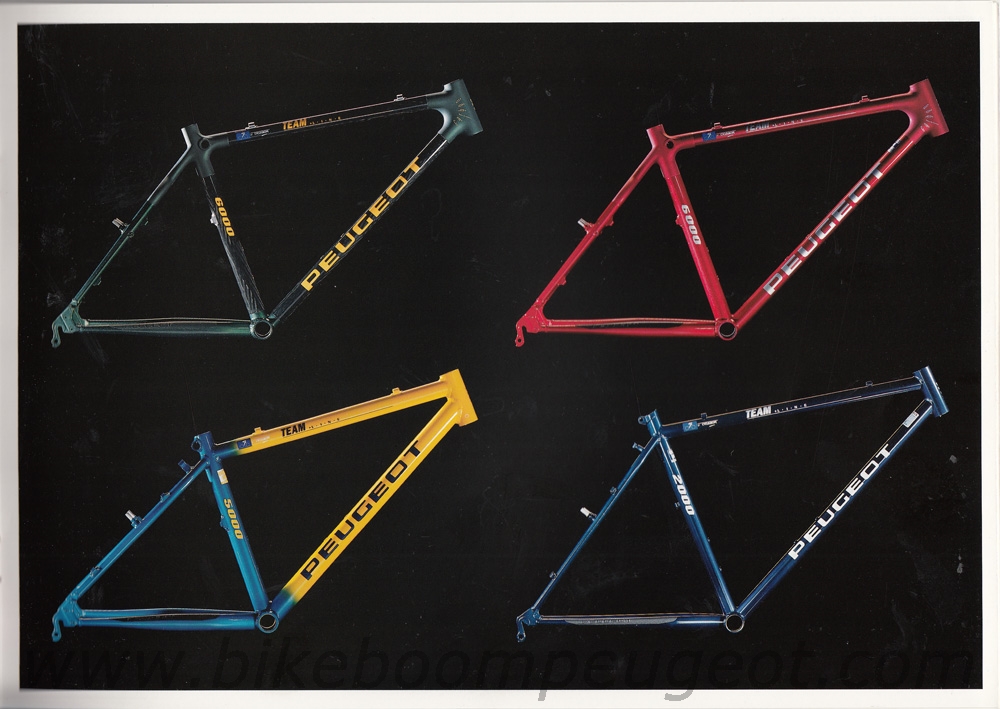 Peugeot 1996 Team Line Brochure